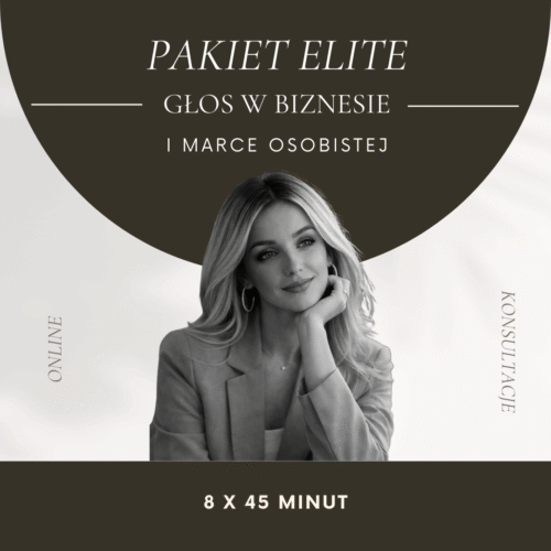 Pakiet Elite - emisja głosu w biznesie i marce osobistej
